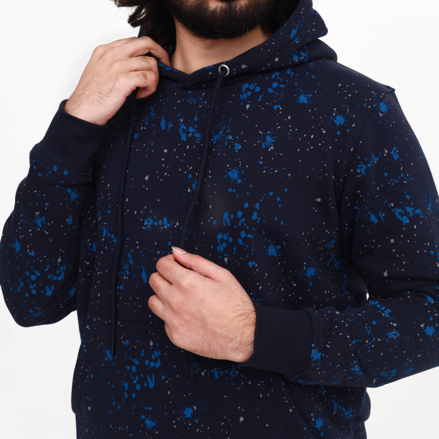 Galaxy Print Hooded Tracksuit Set - Navy Blue (Copy)
