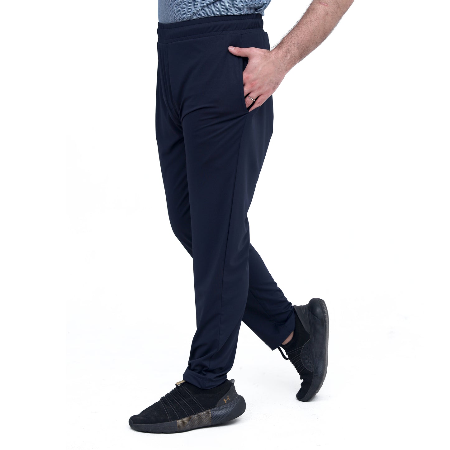Essential Charcoal Blue Trouser – Comfort Redefined