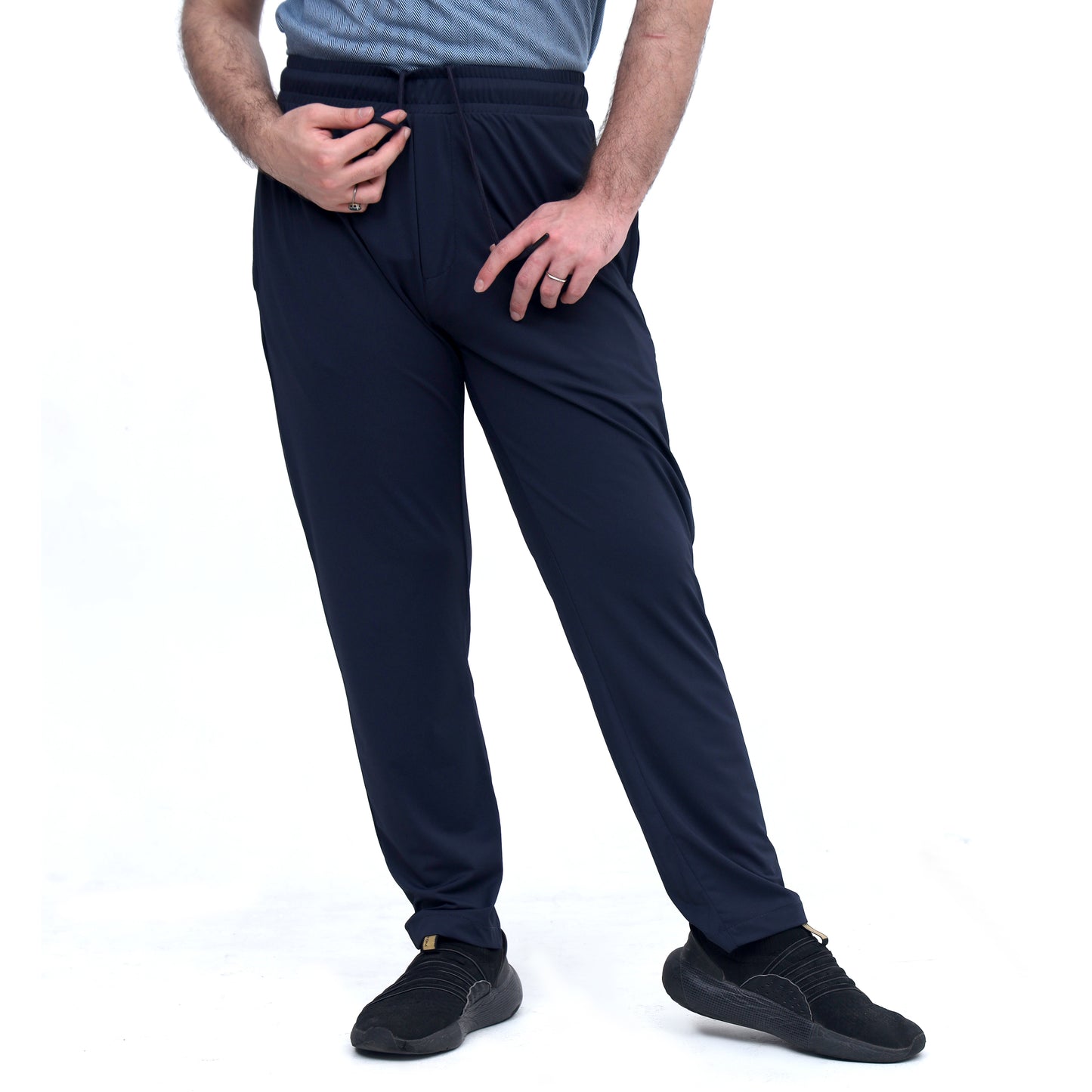 Essential Charcoal Blue Trouser – Comfort Redefined