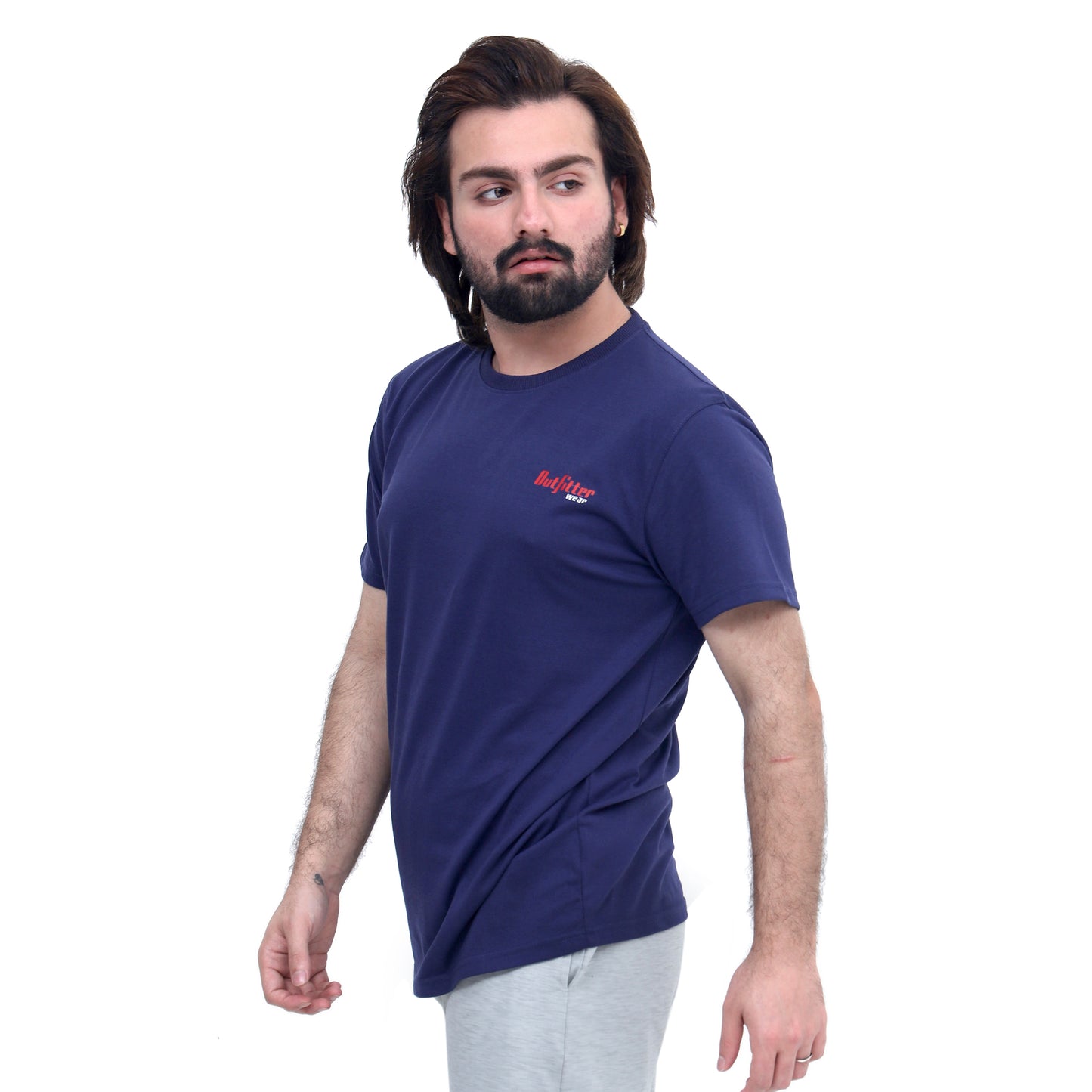Men's Dark Indigo Performance T-Shirt – Breathable & Lightweight