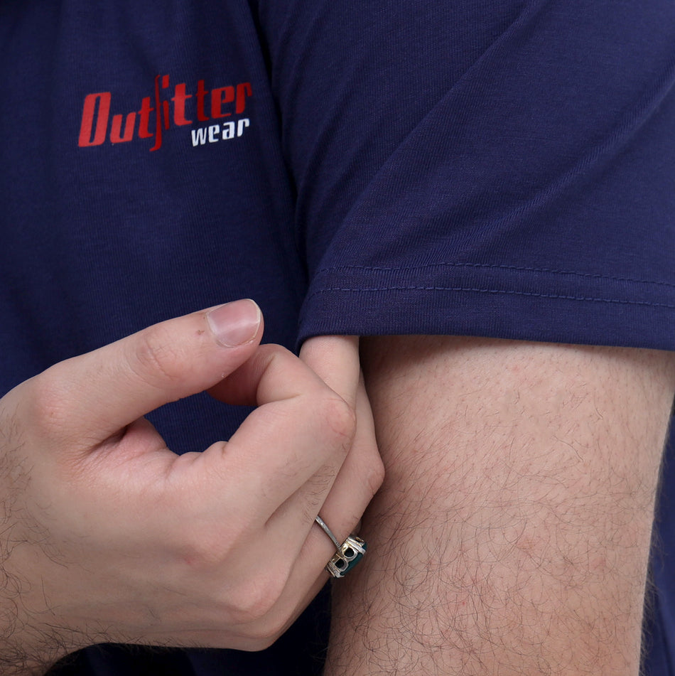 Men's Dark Indigo Performance T-Shirt – Breathable & Lightweight