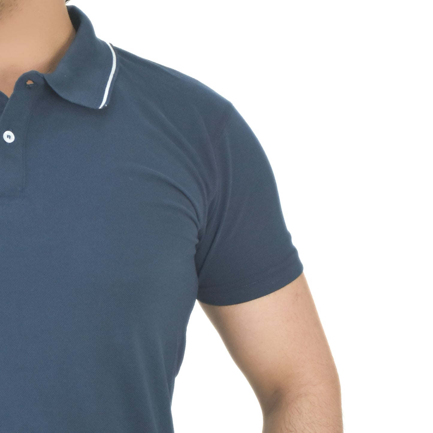 Navy Men's Polo Breathable And Lightweight T-Shirt