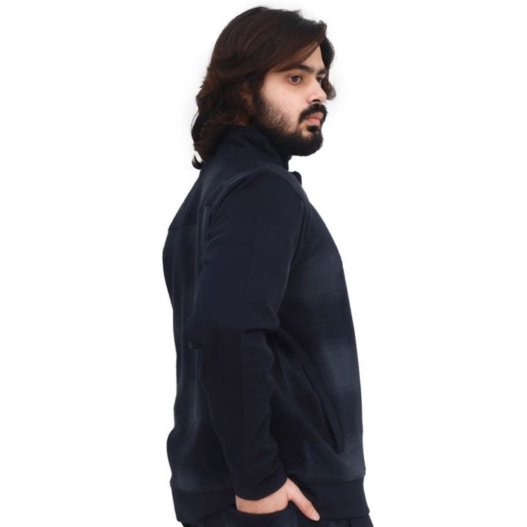 Classic Navy Plaid Tracksuit Set