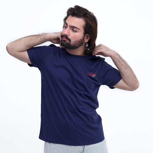 Men's Dark Indigo Performance T-Shirt – Breathable & Lightweight