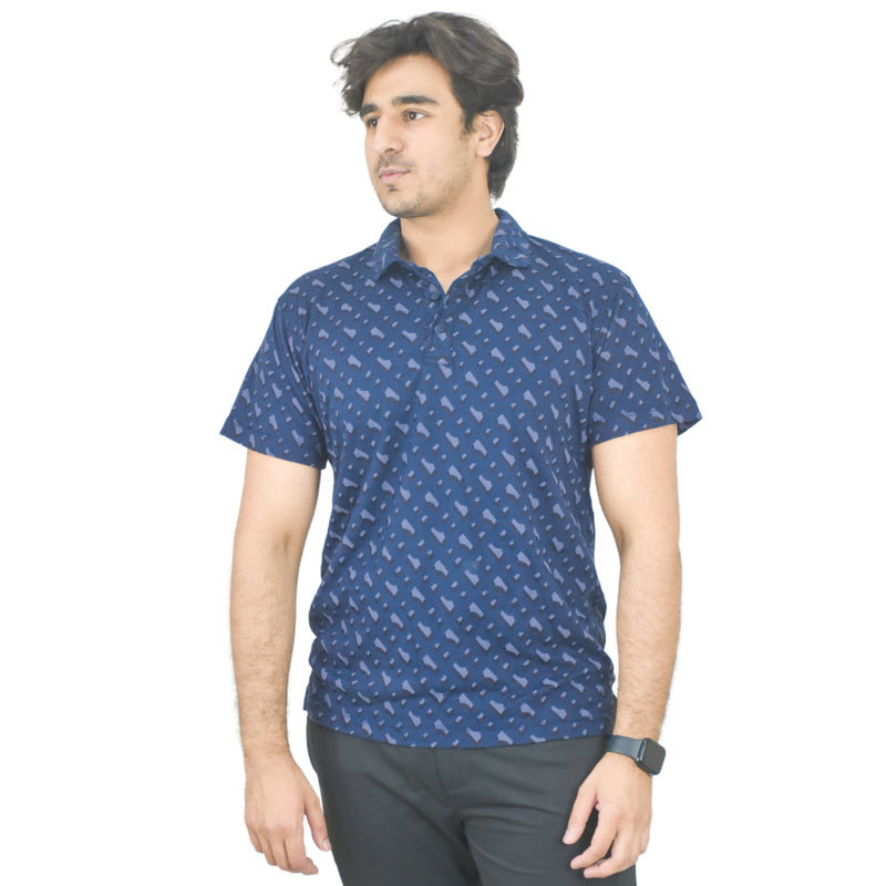 Camofoladge Blue Polo Men's Breathable and Lightweight T-Shirt