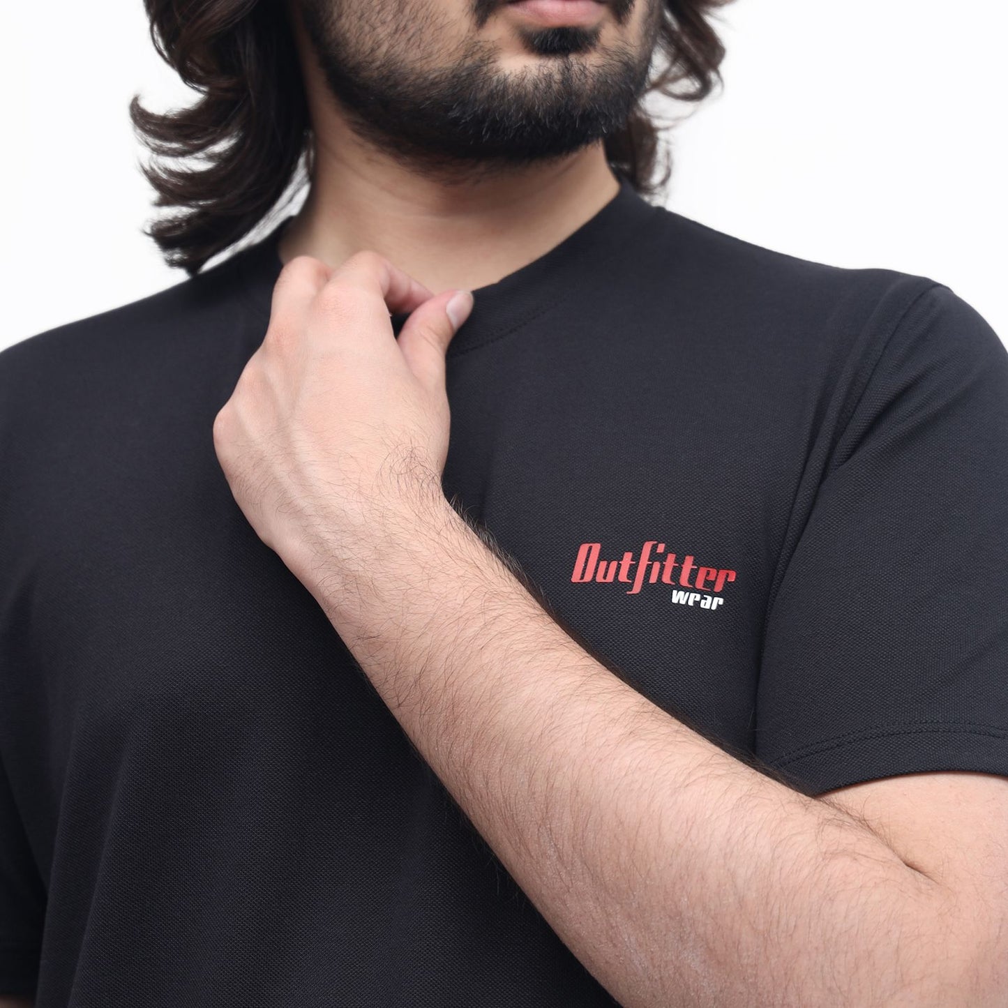 Men's Black Performance T-Shirt – Breathable & Lightweight