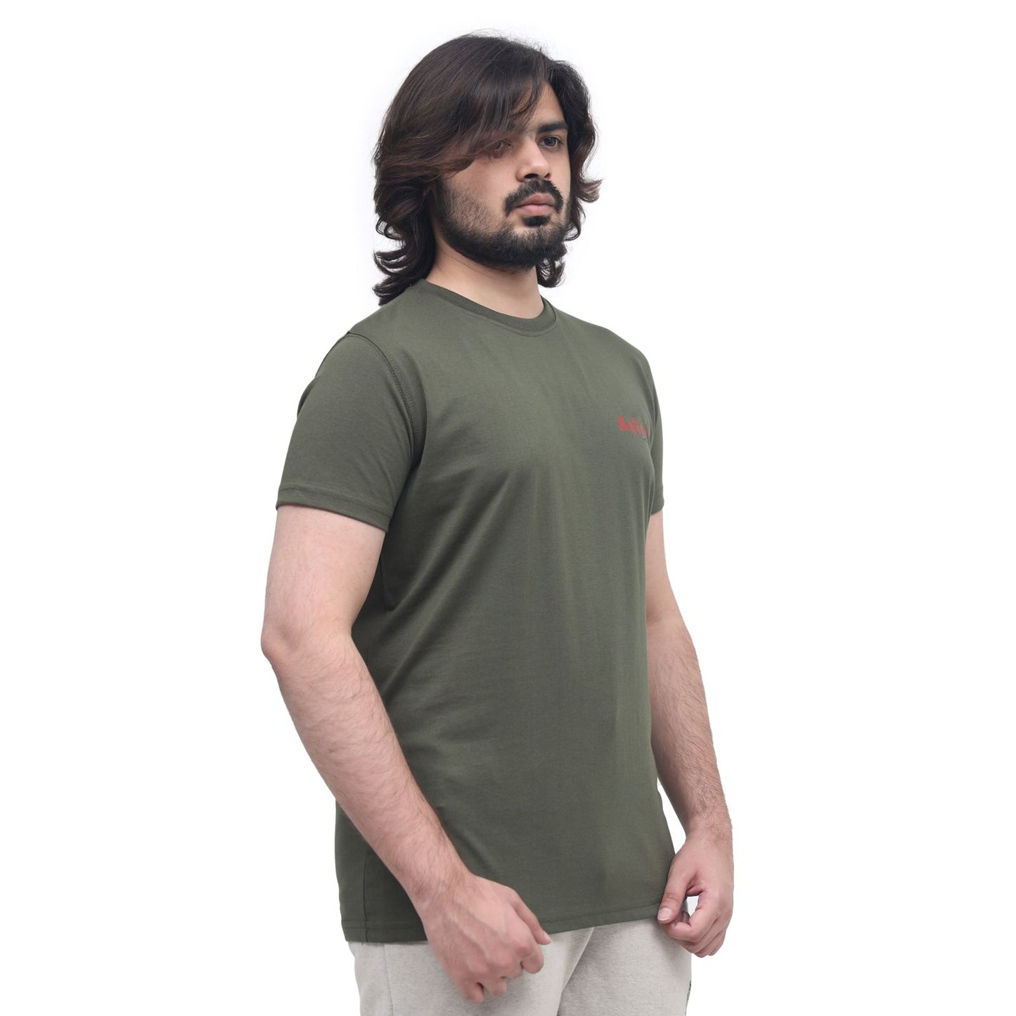 Men's Light Green Performance T-Shirt – Breathable & Lightweight