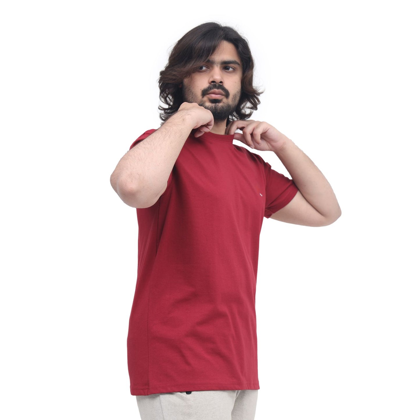 Men's Red Performance T-Shirt – Breathable & Lightweight