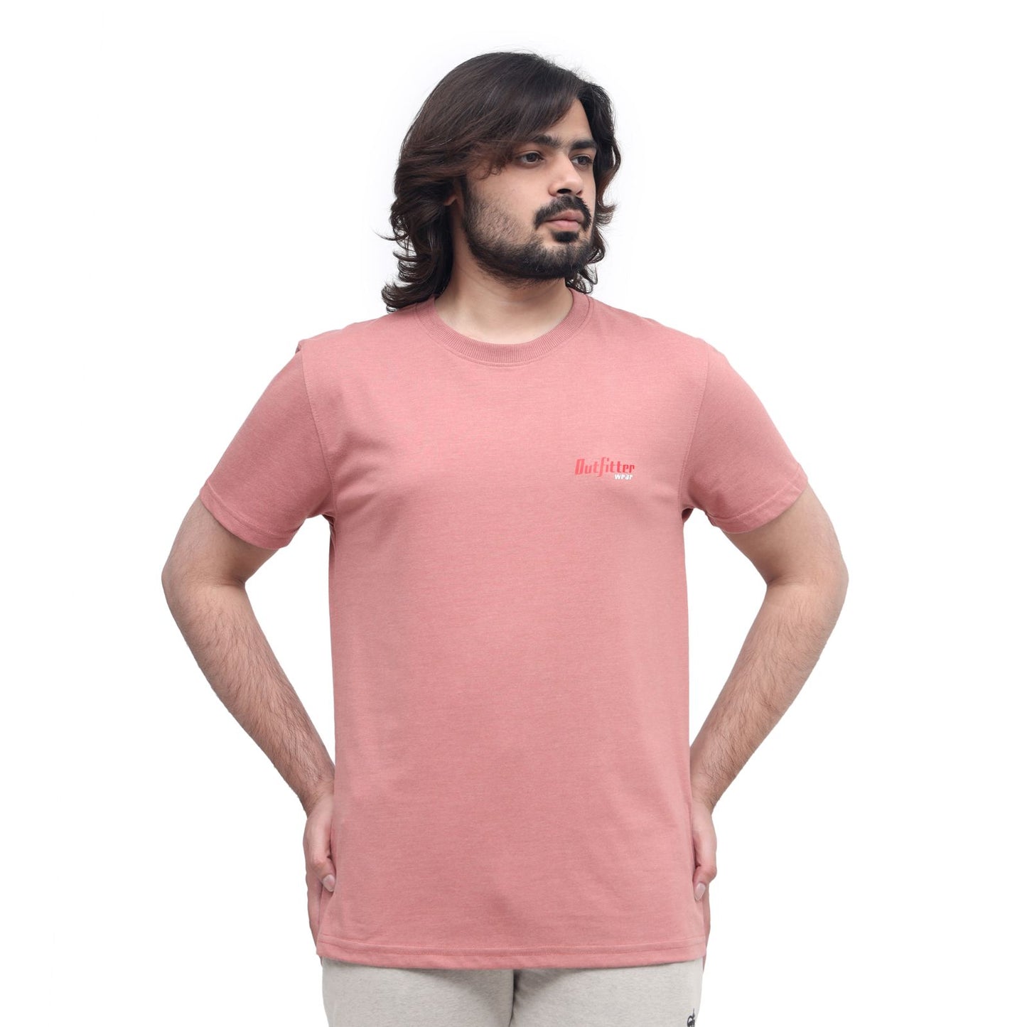 Men's Light Rose Performance T-Shirt – Breathable & Lightweight