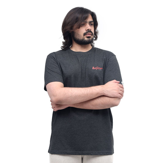 Men's Dark Grey Performance T-Shirt – Breathable & Lightweight